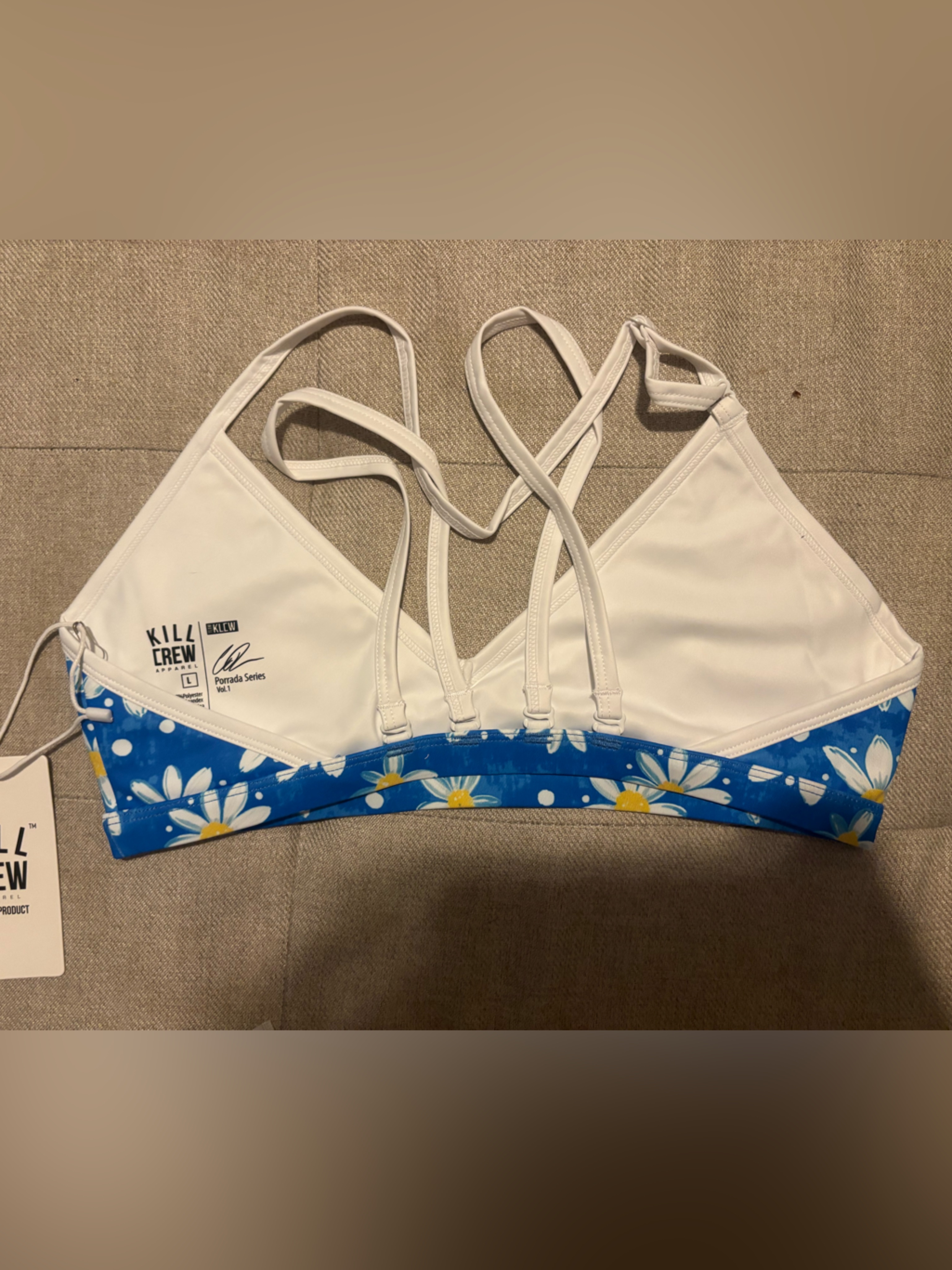 Nwt Kill Crew Blue Daisy Sports Bra Top — image 5 of 5